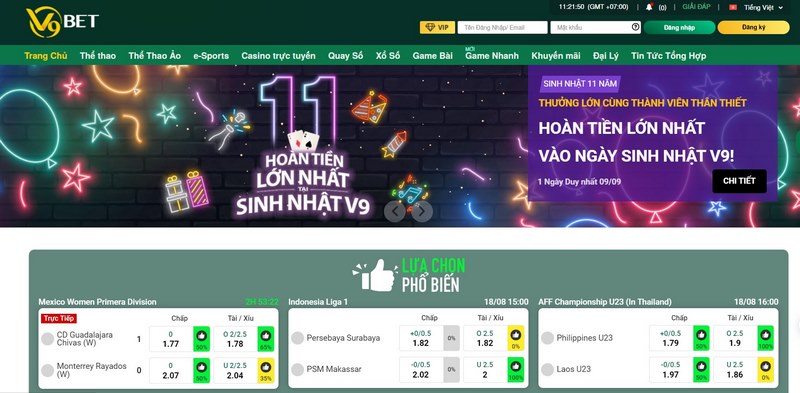 Thông tin về nhà cái uy tín V9BET với những ưu điểm vượt trội